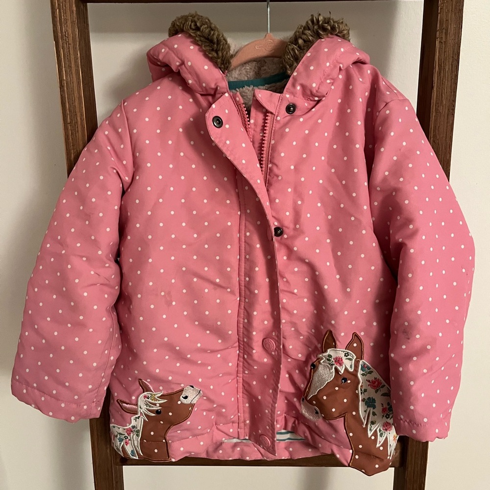 Mini Boden girls horse jacket size 3-4year